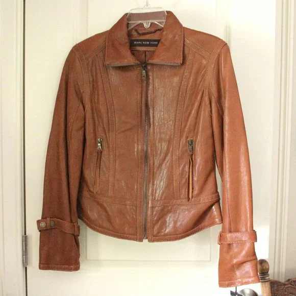 Marc New York Leather Jacket XS NWT - Picture 1 of 10
